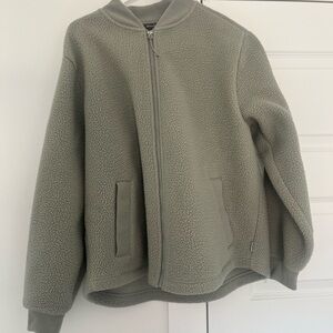 Eddie Bauer Green Sherpa Jacket